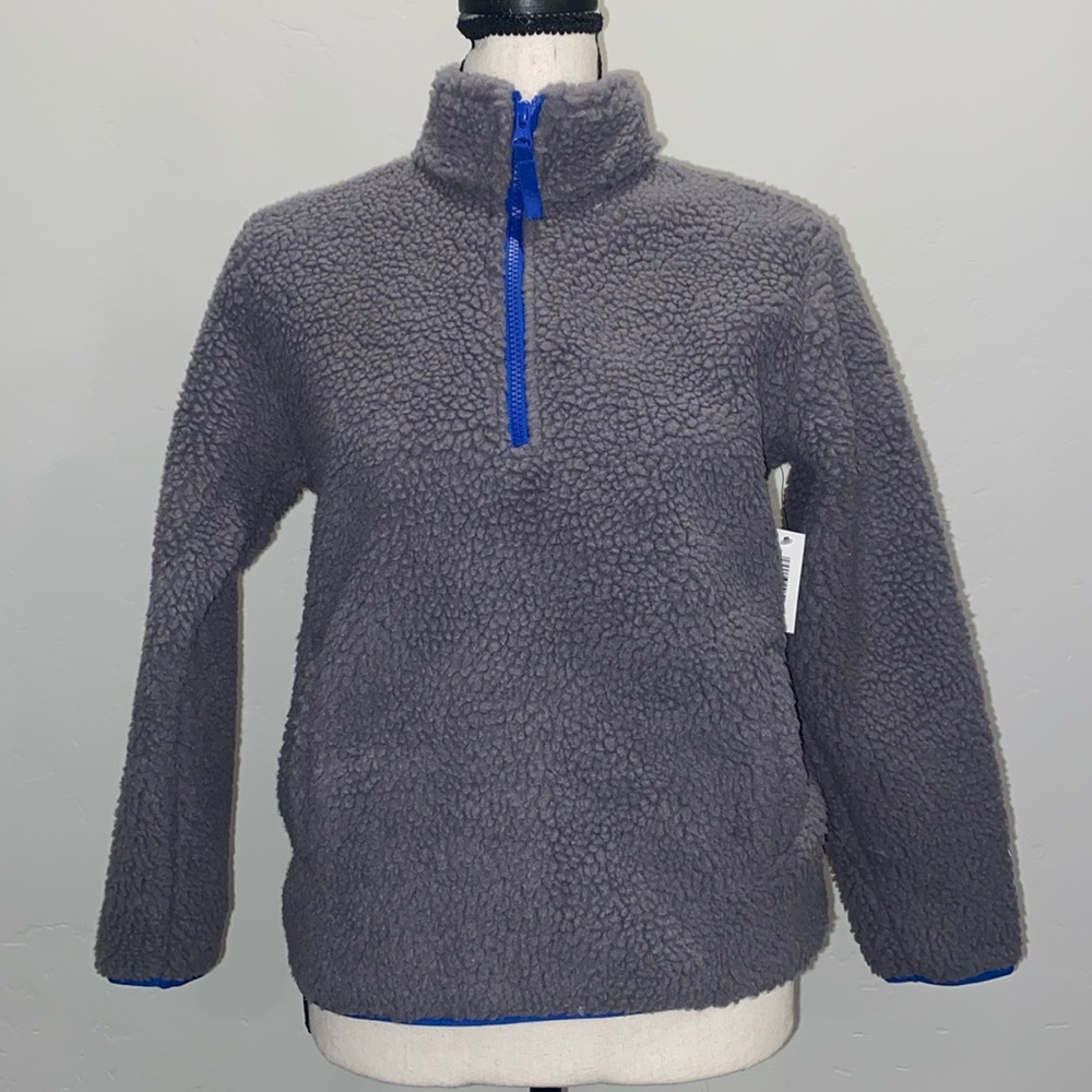 🎈Amazon Essentials Boys Fleece Quarter Zip Pullover Jacket, Youth Large (10),NWT